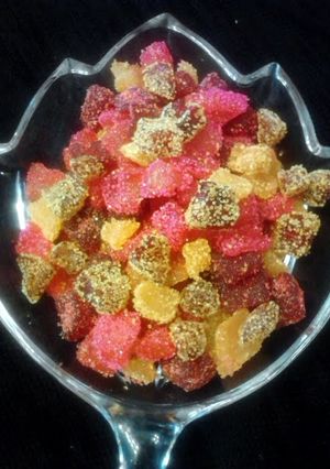 A picture of Candied Zucchini Fruit Snacks (dehydrated/dehydrator).