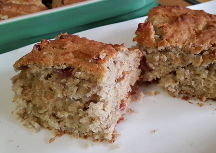 Steps to Make Perfect Banana Cranberry Cake/Bread