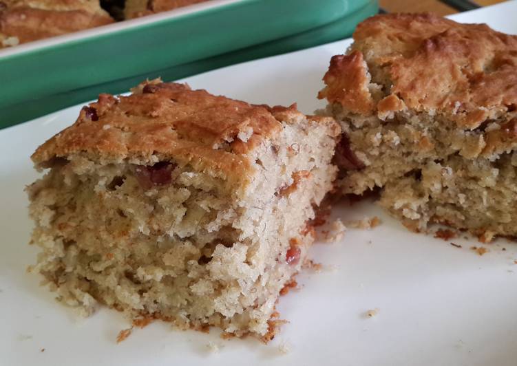 Steps to Make Favorite Banana Cranberry Cake/Bread