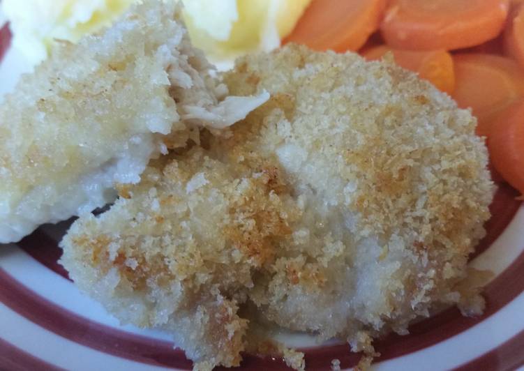 Easiest Way to Make Super Quick Homemade Garlic, Butter and Panko Crusted Chicken