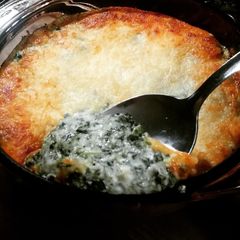 A picture of Not Your Average Hot Spinach and Artichoke Dip.