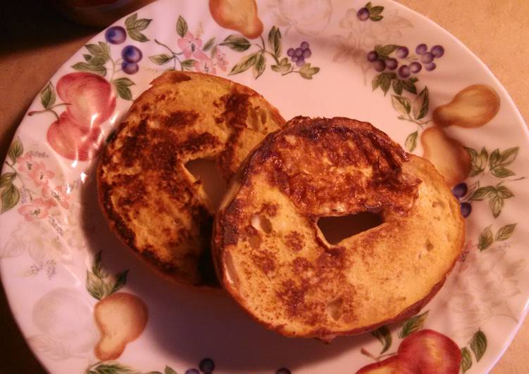 Easiest Way to Prepare Speedy French toast bagel