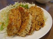 A picture of cheesy fried chicken