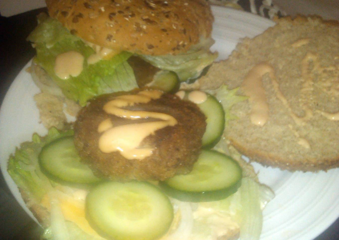 onion and garlic burgers