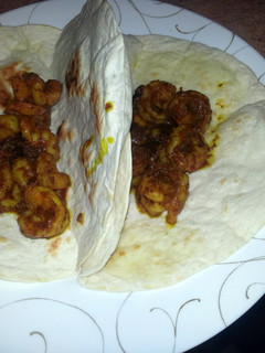 A picture of Curry Shrimp Tacos.