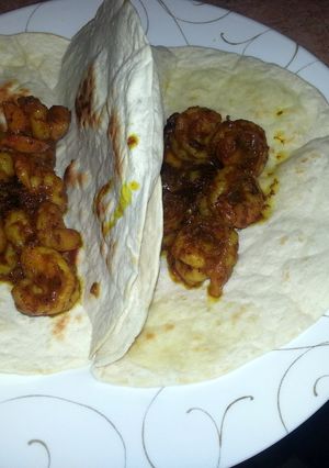 A picture of Curry Shrimp Tacos.