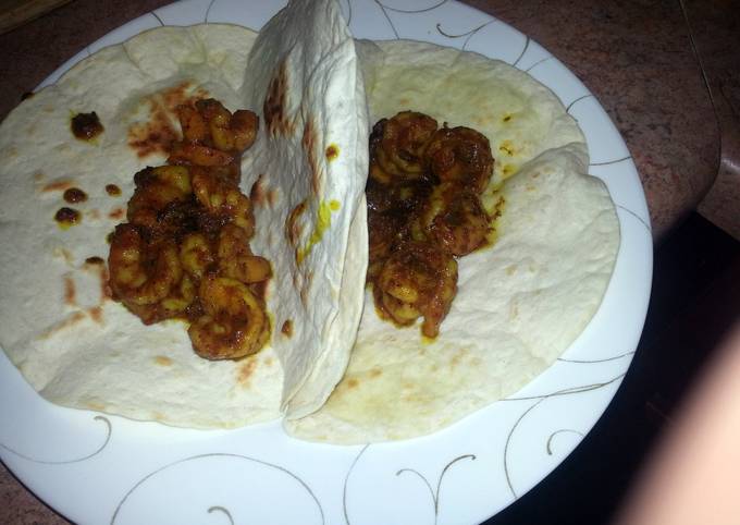 Steps to Prepare Speedy Curry Shrimp Tacos