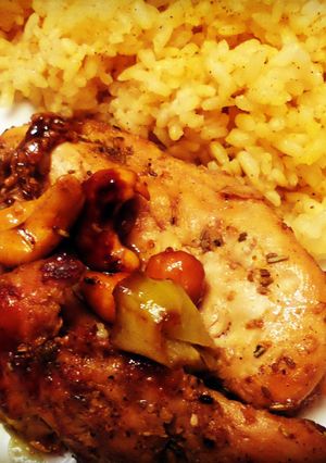 A picture of Chicken curry cachews.
