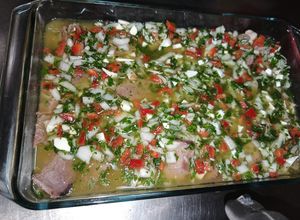 Una foto de Lengua a la vinagreta