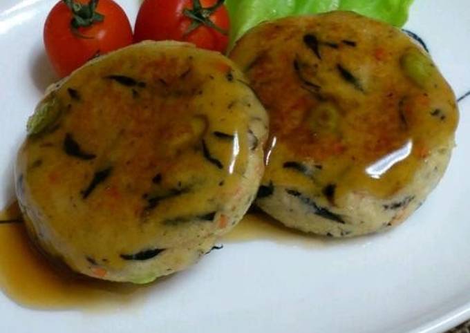 Healthy Meatless Okara Tofu Hamburgers recipe main photo