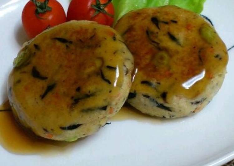 Recipe of Any-night-of-the-week Healthy Meatless Okara Tofu Hamburgers