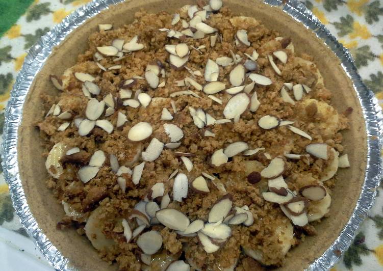 Recipe of Quick quick crunchy butterscotch banana pie