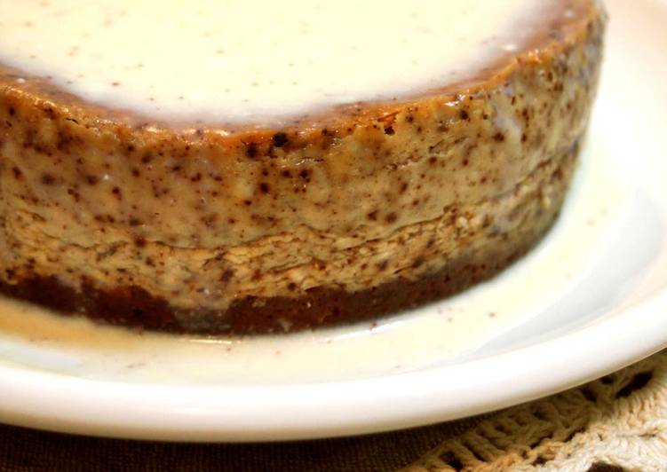 Recipe of Super Quick Homemade Cinnamon Flavored Chai Latte Cheesecake