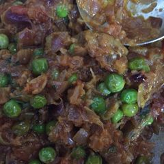 A picture of Baigan ka bhartha.