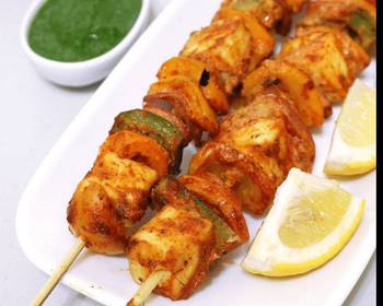 The New Way Serving Recipe Restaurantstyle Paneer Tikka Delicious Steady