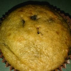 A picture of Banana nut chocolate chip muffins.