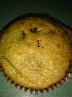 A picture of Banana nut chocolate chip muffins.