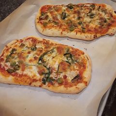 A picture of Homemade Flatbread Pizza Crust.