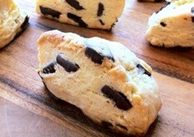 Recipe of Homemade Chocolate Scones Made with Pancake Mix