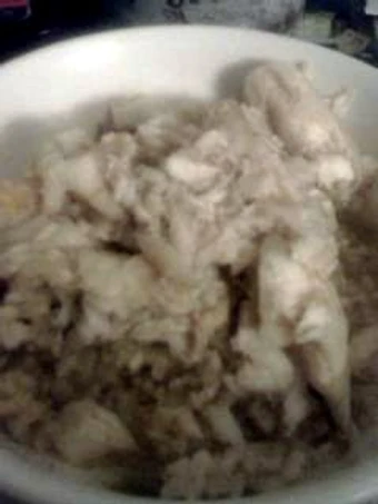 Recipe Kacang hijau &amp; nasi merah bawang dengan ikan &amp; kaldu which So Delicious