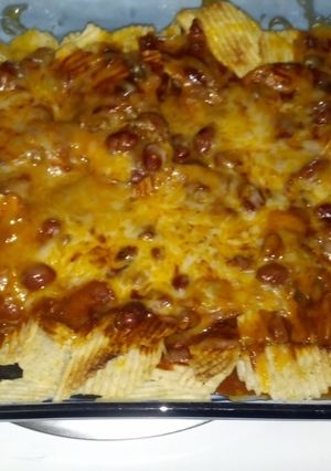 A picture of chili ruffles chips.
