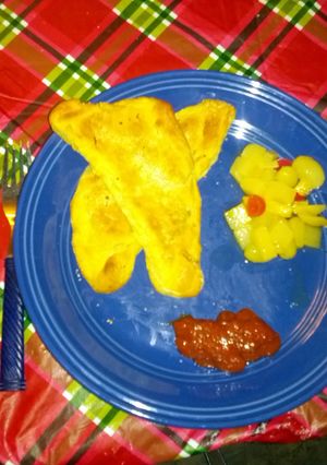 A picture of supreme pizza pockets.