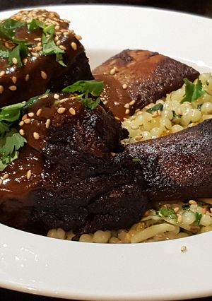 A picture of Pomegranate Braised Short Ribs.