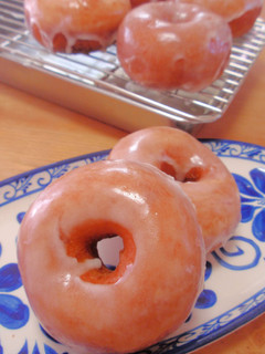 A picture of Soft and Chewy Krispy Kreme-Style Donuts.