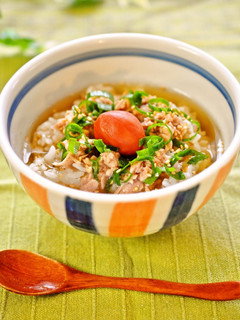 A picture of Perfect on Hot Summer Days Chilled Tuna Ochazuke (Rice Porridge).