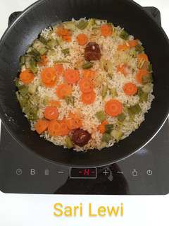 Una foto de Arroz con verduras