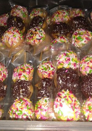 Foto resep Donat sate empuk lembut cantik ekonomis tanpa telur