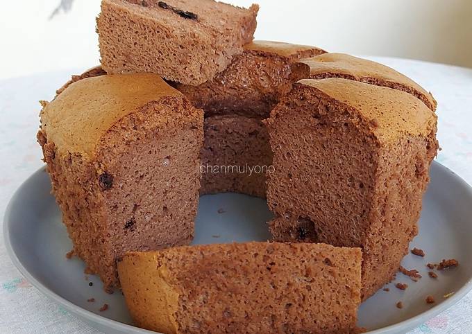 Recipe: Tasty Chocolate Chiffon Cake