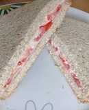 Sándwich con zanahoria