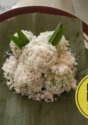Foto resep Klepon ketan lembut kenyal asli daun suji dan pandan