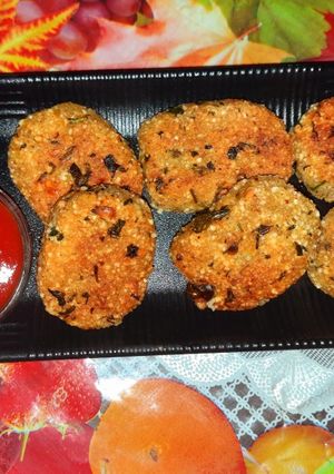 A picture of Sabudana Cutlets.