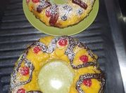 Una foto de rosca de semana santa rellena