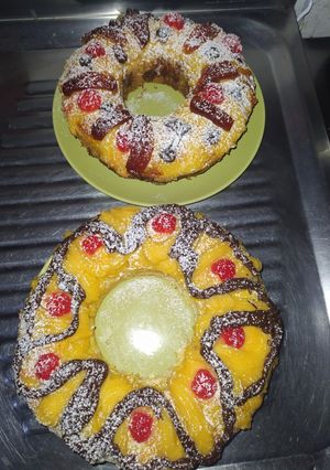 Una foto de Roscas de Pascuas rellenas de dulce de membrillo 🍩😋👌