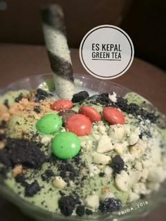 Foto resep ES Kepal green tea