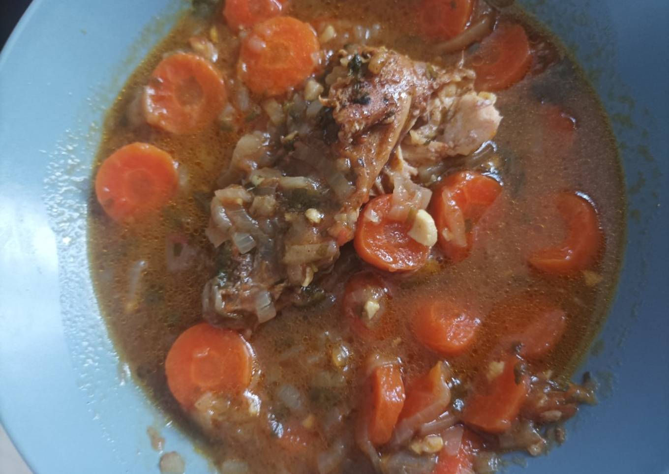 Pollo guisado con ras el hanout