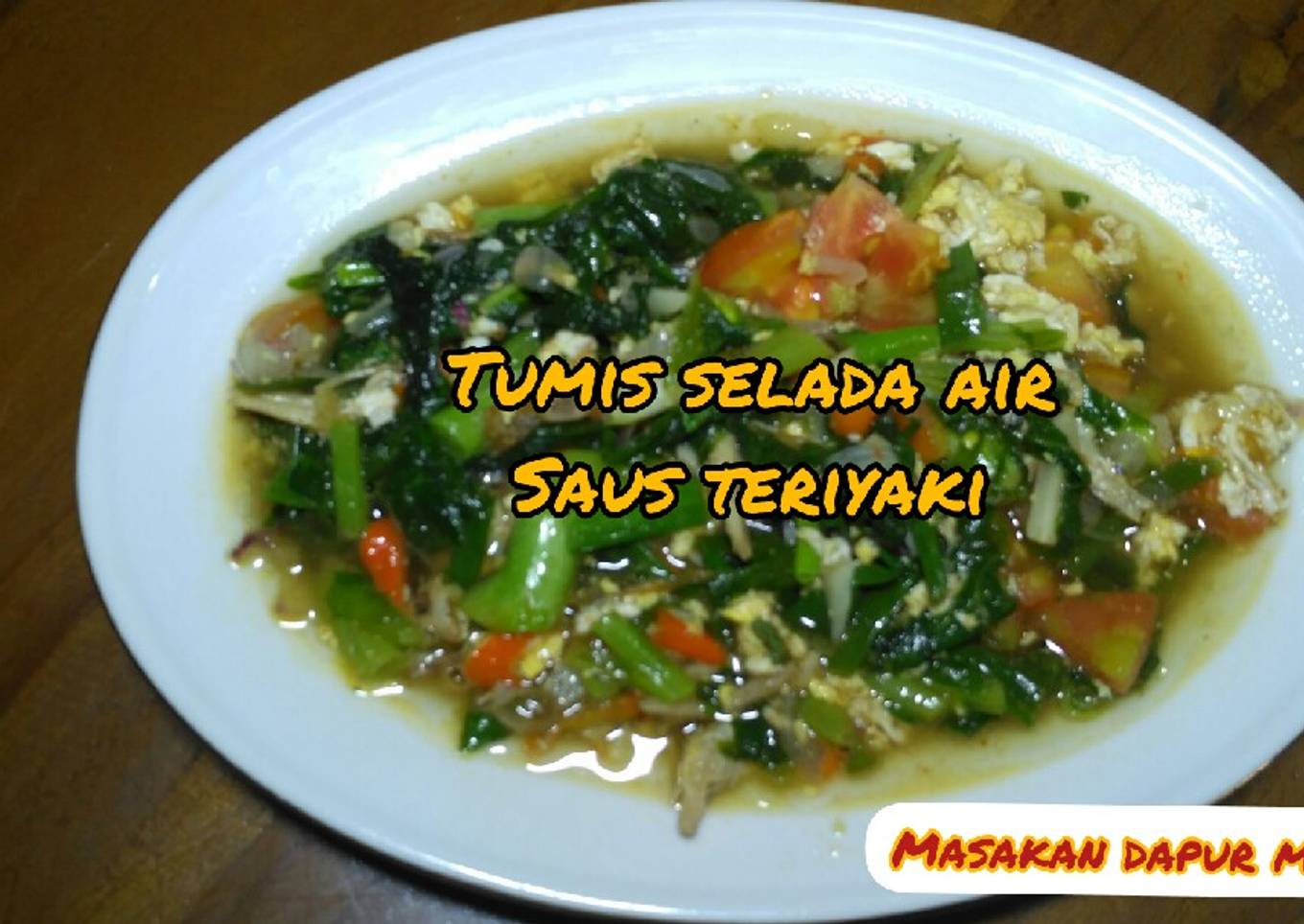 Tumis Selada Air Saus Teriyaki
