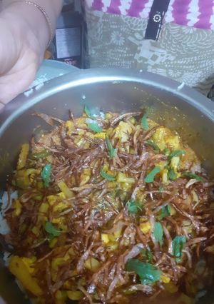 A picture of Paneer biryani.