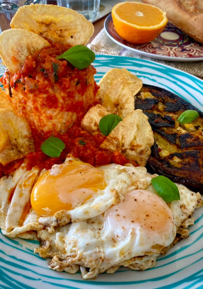 Una foto de Arroz a la cubana Gipsy Style