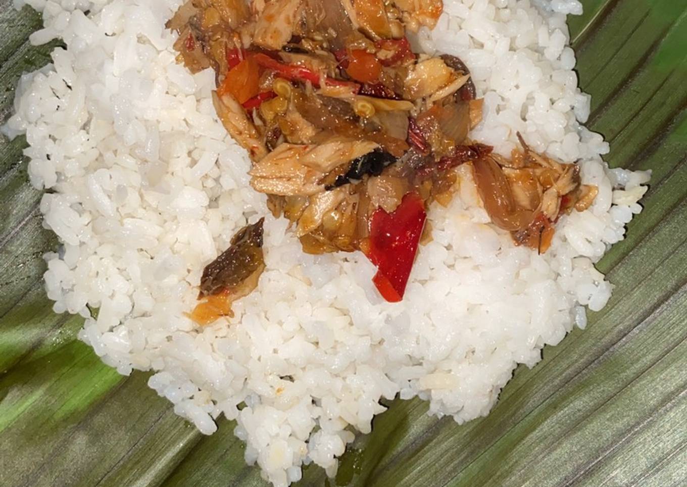 Nasi bakar ikan tongkol