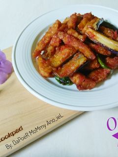 Foto resep Oseng Tempe Terong Ungu