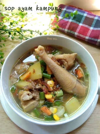 Langkah Mudah untuk Membuat Resep Sop ayam kampung sayuran campur yang Sempurna Anti Ribet, Lezat