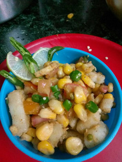 कॉर्न आलू चाट (Corn potato chat recipe in hindi) रेसिपी मुख्य फोटो