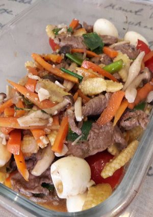 Foto resep Tumis daging lengkap 😉
