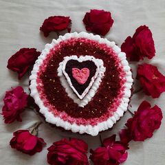 Red velvet cake eggless A picture of Red velvet cake eggless.
