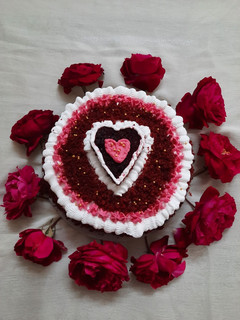 A picture of Red velvet cake eggless.