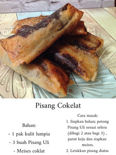 Foto resep Pisang Cokelat Keju